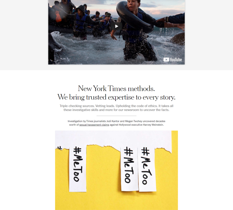 How to recreate the New York Times landing page look and feel in Ontraport