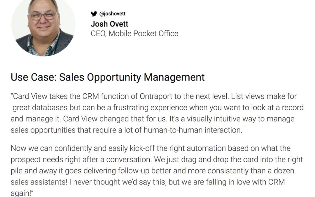 From the Experts: Creative Usecases for Ontraport’s Visual CRM